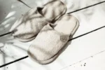 Šiurkščios lininės šlepetės – natūralios lino ir baltos spalvos - Image 2