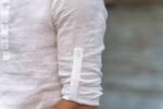 Vyriški laisvalaikio lininiai marškiniai užraitytomis ilgomis rankovėmis – įvairių spalvų - Image 8